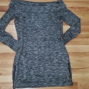 Off the shoulder sweater dress